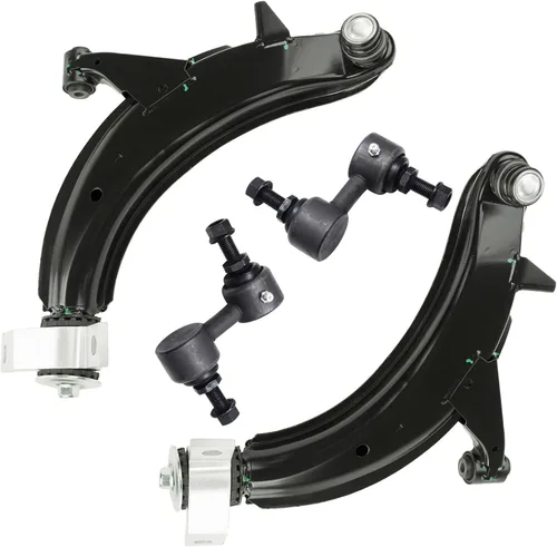 Vista 121 de Detroit Axle - 4 brazos de control traseros para Ford C-Max Focus Mazda 3 5 Volvo C30 C70 S40 V50, 4 brazos de control superior e inferior