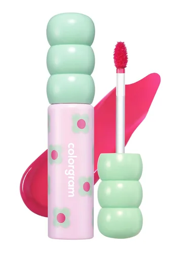 Vista 12 de COLORGRAM Fruity Glass Tint Pearl Gloss Lápiz labial de larga duración y resistente al agua Brillo labial transparente y brillante con sutil