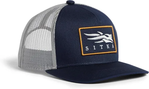 Vista 3 de Gorra SITKA Gear para hombre con parche de icono Hi Pro Trucker, talla única Corteza de árbol
