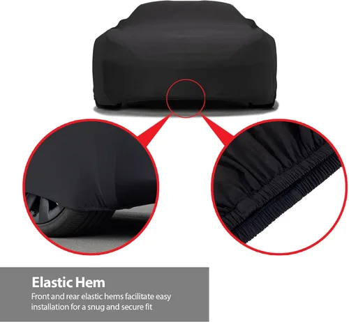 Vista 2 de DaShield SoftTec Funda de coche satinada para interiores para Mercedes-Benz Clase E 2/4 puertas 1995-2023, ajuste personalizado, elástica