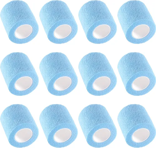 Vista 47 de IndigoCase Paquete de 6 vendajes autoadhesivos de 2 pulgadas, paquete variado de vendajes de color negro, cinta de agarre elástica, envolturas