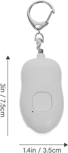 Vista 2 de Personal Safety Alarm for Women Emergency Siren with LED Mini Flashlight Compact Keychain Attack Alert Device for Outdoor Security