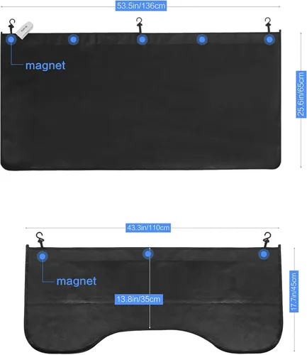 Vista 3 de RUPSE 3 protectores de guardabarros para mecánicos, alfombrillas de cuero de microfibra para guardabarros de automóvil, alfombrilla protectora