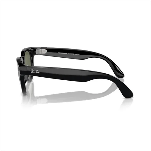 Vista 10 de Ray-Ban - Meta Smart Glasses - Headliner - Shiny Black G15 Green Polarized