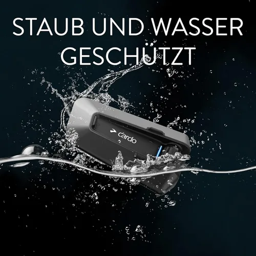 Vista 4 de Cardo PACKTALK Edge - Equipo de comunicación por Bluetooth para motocicleta con intercomunicador - Paquete doble & kit de casco unisex adulto