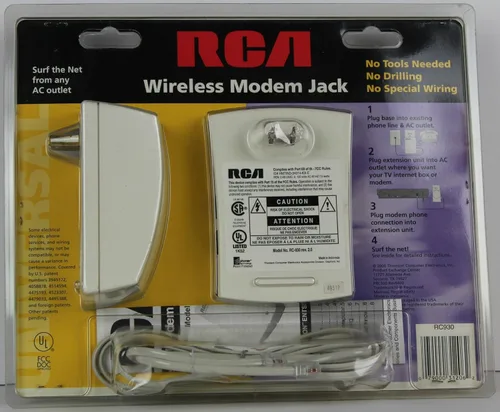 Vista 3 de RCA Conector de módem inalámbrico compatible con identificación de llamadas RC930