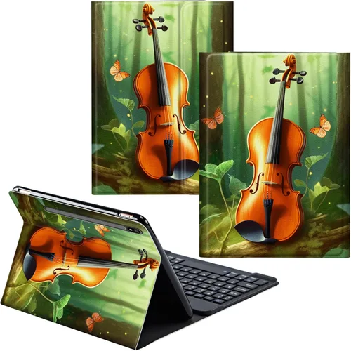 Vista 83 de Funda para Samsung Galaxy Tab S6 Lite 2022/2020 Teclado Inalámbrico Desmontable y Cubierta De Soporte De Cuero PU Funda Protectora Para Samsung