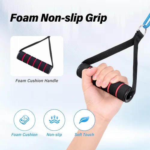 Vista 3 de Polea de hombro – Abrazadera de puerta de metal ajustable y polea de metal, polea sobre la puerta para rehabilitación de hombros