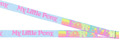 Vista 4 de Bioworld My Little Pony - Soporte para credencial de identificación reversible retro con dije de goma para poni y calcomanía coleccionable