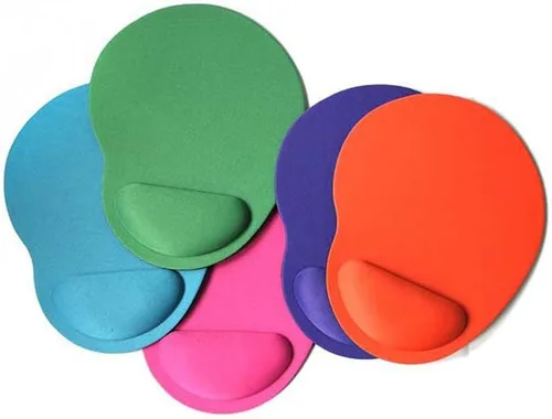 Vista 7 de Alfombrilla de mouse ergonómica para computadora con soporte para reposamuñecas, base antideslizante para juegos para el hogar, oficina, trabajo