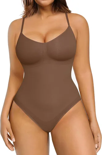 FeelinGirl Faja moldeadora para esculpir el abdomen, moldeador de cuerpo para mujer, sin costuras, talla grande, levantamiento de glúteos