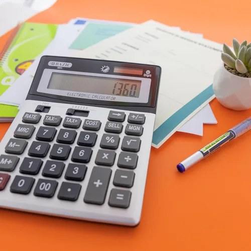 Vista 5 de BAZIC Calculadora de escritorio de 12 dígitos con cálculo de ganancias y funciones fiscales (3011)