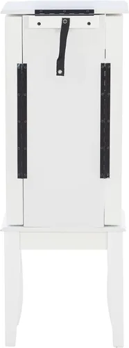 Vista 12 de Powell Muebles Joyería Armario, Blanco, 13"x 9.375"x 35.5