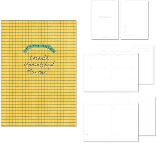 Vista 42 de Monolike B6 Archive - Agenda de 6 meses, color verde, planificador académico, planificador semanal y mensual, programador