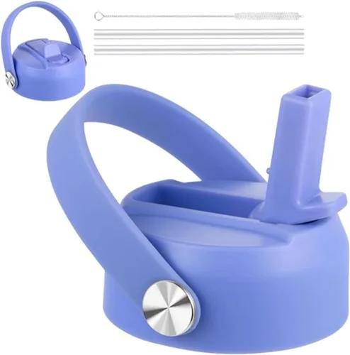 Vista 15 de FLORAPELL Tapa de popote para botellas de agua de boca ancha Hydro Flask, tapas superiores con popote compatible con Hydro Flask de 32 y 40 onzas