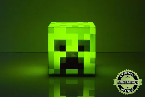 Vista 3 de Minecraft Creeper - Lámpara LED para el estado de ánimo, iluminación de estado de ánimo, funciona con pilas, lámpara de estado de ánimo