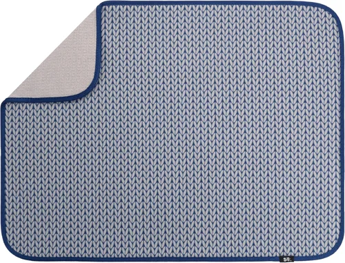 Vista 27 de S&T INC. Tapete de microfibra para secado de platos, reversible y absorbente para cocina, de 16 x 18 pulgadas, color negro