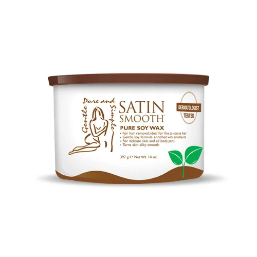 Vista 10 de Cera de depilación para cabello Satin Smooth Aloe Vera 14oz.