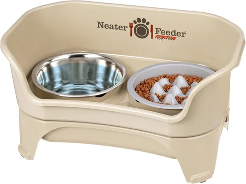 Vista 33 de Neater Feeder Express - Cuencos para perros a prueba de desorden, elevados para razas pequeñas de menos de 15 libras, fabricados en EE. UU., Soporte
