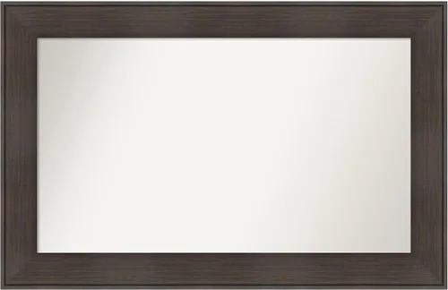 Vista 83 de Amanti Art Espejo personalizado, espejo de baño de veta de madera rústica William, espejo de pared o espejo de tocador de baño sobre el fregadero