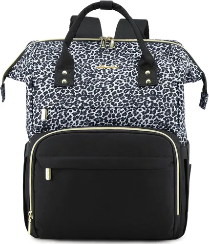 Vista 12 de Mochila para laptop LOVEVOOK para mujer, Negro, Mochilas Daypack