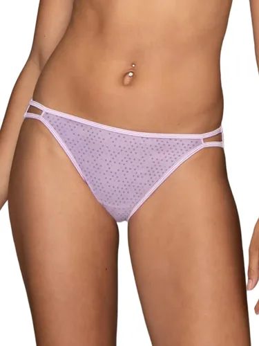 Vista 60 de Vanity Fair Bragas de bikini con tira para mujer, Illumination, con elástico sedoso y ribete de satén Paquete de 3 Negro (Midnight Black)