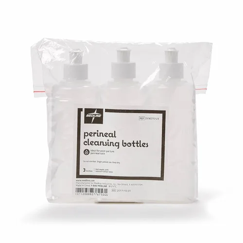Botella Medline Squirt, botella Peri posparto, paquete de 3, botella de irrigación perineal de 8 oz, botella de limpieza para nuevas mamás o uso de