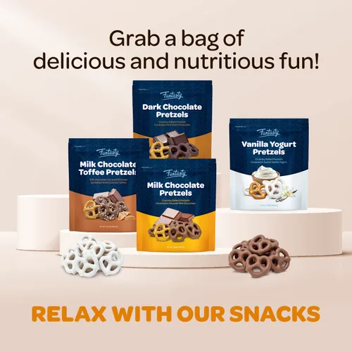 Vista 6 de Pretzels cubiertos de chocolate negro - Paquete de 22 onzas