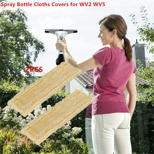 Vista 7 de XBERSTAR Almohadillas limpiadoras de vidrio para botella de spray para ventana karcher WV2 WV5