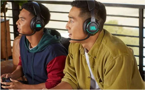 Vista 7 de JBL Quantum 800 - Auriculares inalámbricos para juegos con cancelación activa de ruido y Bluetooth 5.0, color negro