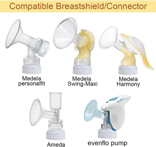 Vista 3 de Maymom Kit de conversión compatible con extractores de leche Medela (seleccionados) para ser compatible con botellas Avent Classic, botella Avant