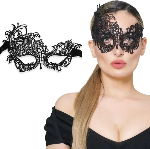Lace Masquerade Mask for Women - Venetian Party, Prom, Mardi Gras, Halloween