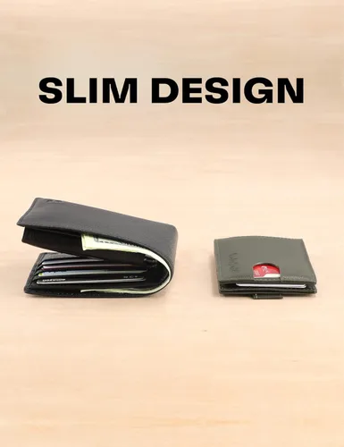 Vista 5 de Timberland Cartera delgada de cuero con bolsillo frontal para tarjetas de crédito para hombre