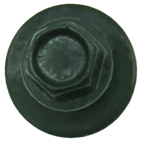 Vista 287 de Tornillos para techos de metal gris ABC 10 x 1 - Cabezal hexagonal - Arandela EPDM - Arandela de arranque automático/roscado - 1 bolsa - 250