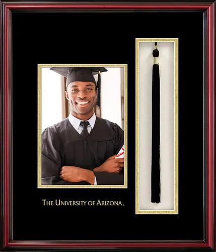 Vista 119 de Campus Images NCAA unisex 5x7 Portrait with Tassel Box Petite Cherry 2-Cereza
