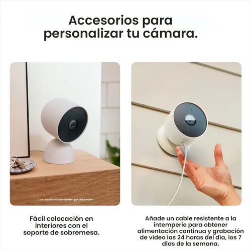Vista 10 de Google Nest Cam para exteriores o interiores, batería - 2ª generación - 1 unidad
