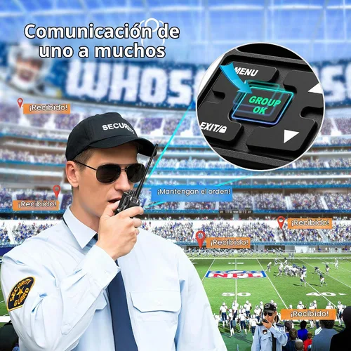 Vista 5 de SAMCOM Radios bidireccionales FPCN10A de largo alcance (FPCN10A cargador múltiple)