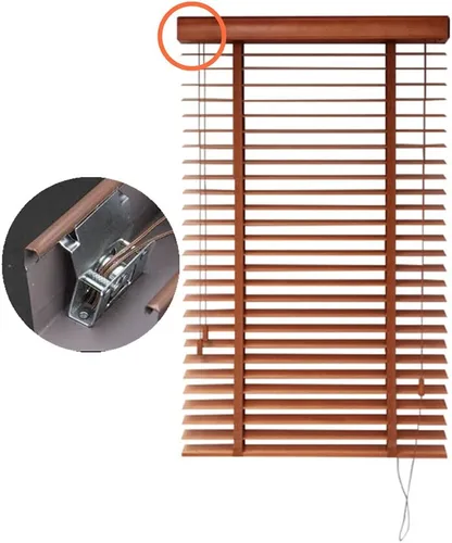 Vista 6 de Cutelec Mecanismo de bloqueo de cordón para persianas de madera horizontal o de madera sintética de 2 pulgadas de perfil bajo