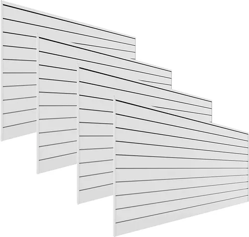 Vista 9 de PROSLAT Paneles de PVC para almacenamiento de garaje, 4 paquetes de secciones de 8 x 4 pies