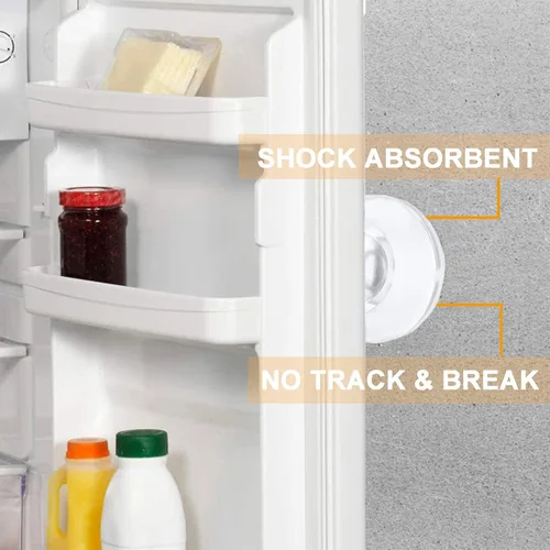 Vista 2 de Protector de pared para tope de puerta, protector de parachoques adhesivo, tope de puerta de goma reutilizable para pomos de puerta, protector