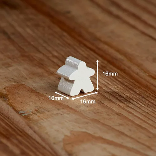 Vista 3 de 100 Meeples de madera, accesorios para juegos familiares, fichas de juego de mesa multicolor, ideales para clasificar, contar, aulas, piezas