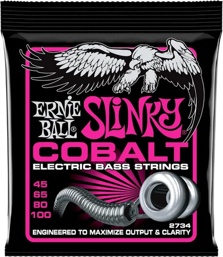 Vista 5 de Ernie Ball Slinky Cobalt - Cuerdas para bajo eléctrico de 6 cuerdas, calibre 32-130