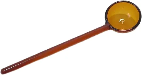 Vista 10 de Cucharas de vidrio para mezclar café de cristal transparente, cucharas de color caramelo, cucharaditas de sal y azúcar, especias, helado, yogur