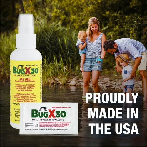 Vista 2 de CoreTex Bug X 30 Spray repelente de mosquitos, garrapatas e insectos con 30% DEET – Botella de 2 onzas de repelente de insectos para hasta 7 horas