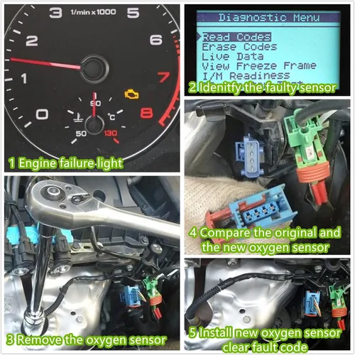 Vista 6 de 234-4380 Sensor de oxígeno O2, relación aire-combustible aguas abajo compatible con Altima Sentra Maxima Murano Rogue Quest G37 1 pieza