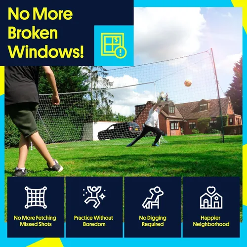 Vista 8 de Open Goaaal 3-in-1 Soccer Training Rebounder - Soccer Goal for Volley, Passing, Training - Outdoor Sports, Backyard