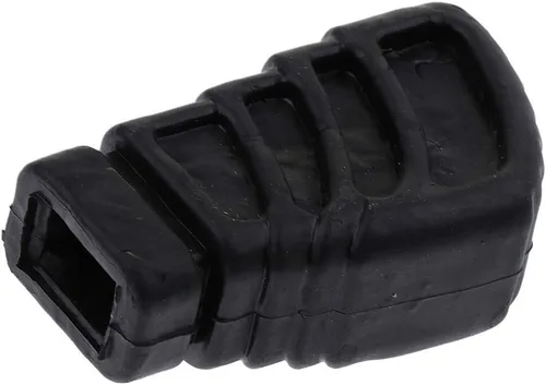 Vista 4 de 3 pies de goma de repuesto para soportes de platillos de hardware de tambor con soporte único, negro, grande