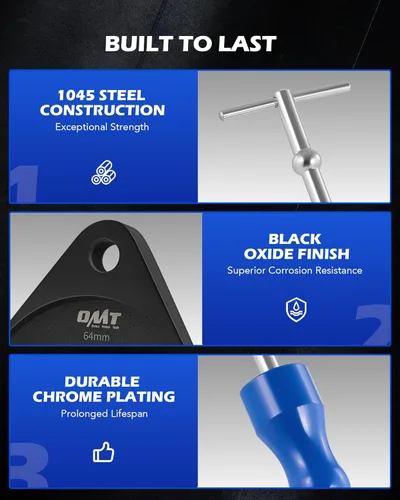 Vista 7 de Orion Motor Tech - Juego de herramienta de extracción de eje CV, juego de extractor de eje de 4 piezas con horquillas de junta CV de 50 y 64 mm