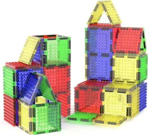 Vista 11 de PicassoTiles Bloques de construcción magnéticos Azulejos de ladrillo STEM creativos azulejos magnéticos Set de complementos de construcción Juguete