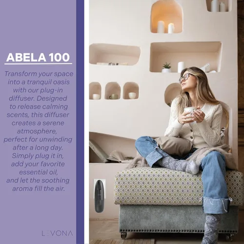 Vista 9 de Levona Scent Difusor sin agua: máquina de aire de aroma de lujo para el hogar - Difusor inteligente con enchufe para aceites esenciales - Difusor